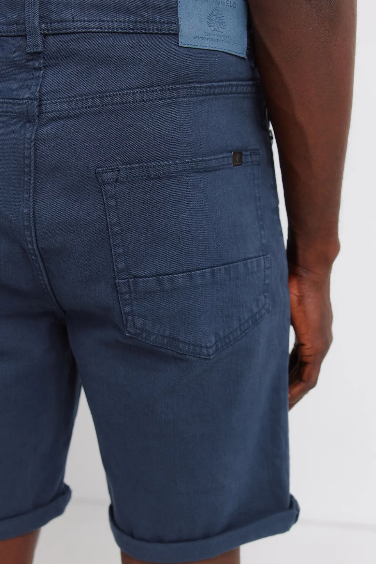 Bermuda 5 poches coupe slim délavée