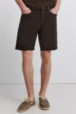 Bermuda 5 poches lav&eacute;e slim fit