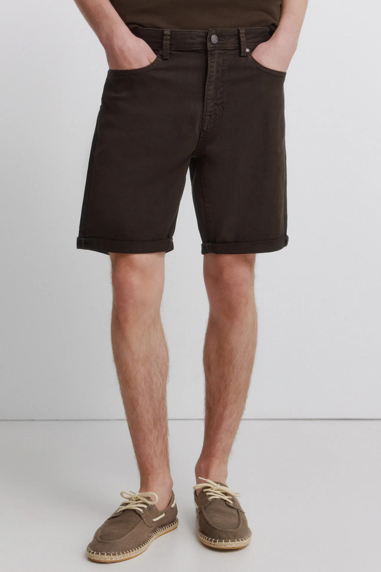 Bermuda 5 poches lavée slim fit