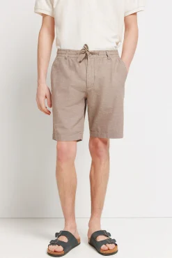 Bermuda coupe slim confortable en lin