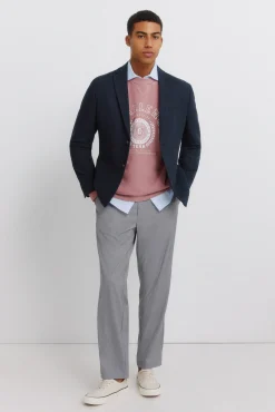 Blazer en lin et coton