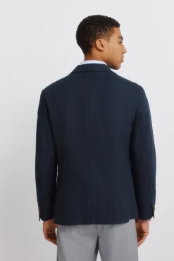 Blazer en lin et coton