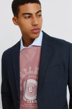 Blazer en lin et coton