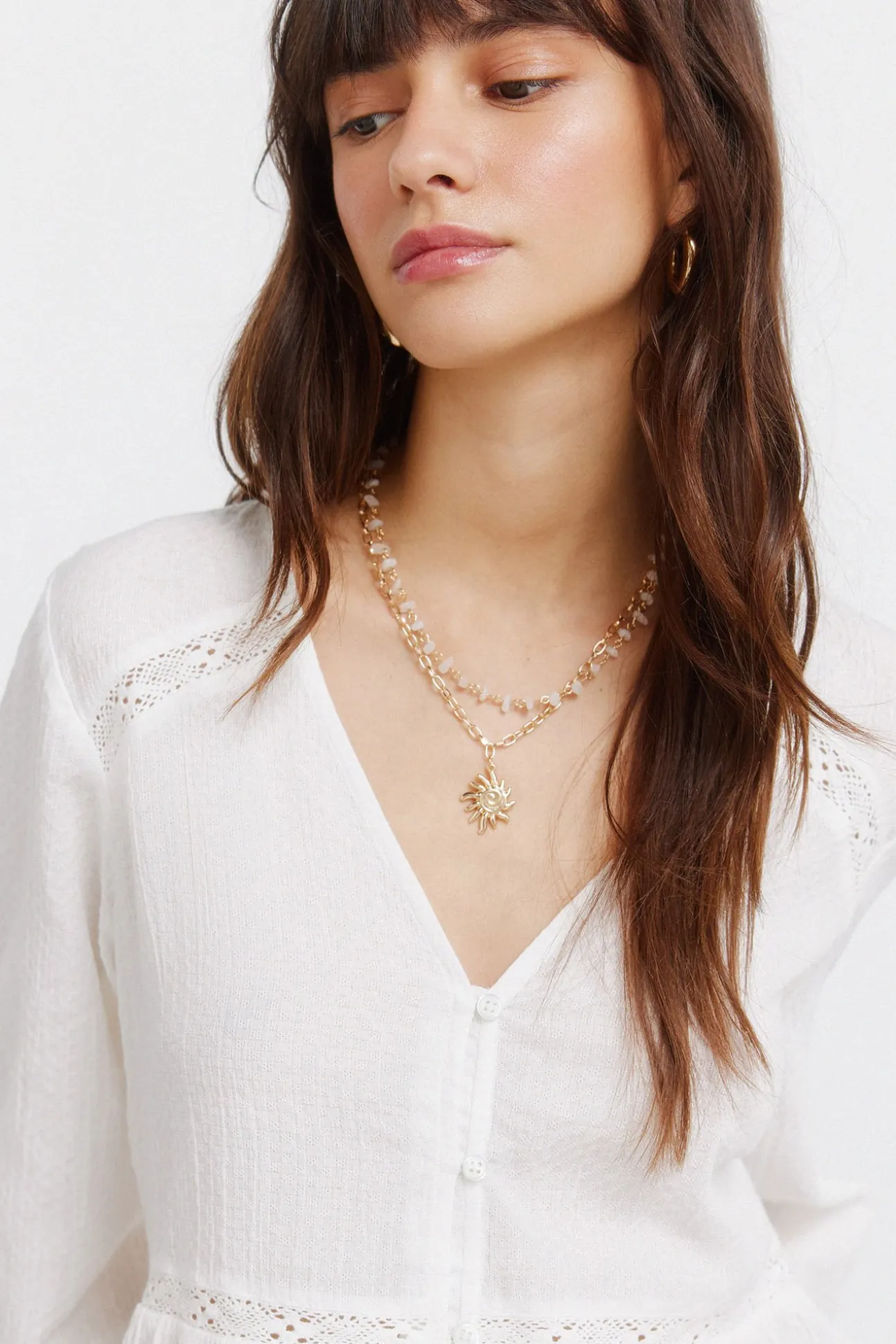 Blouse romantique blanche