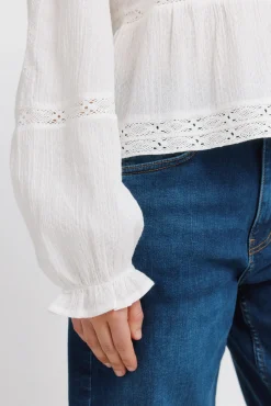 Blouse romantique blanche
