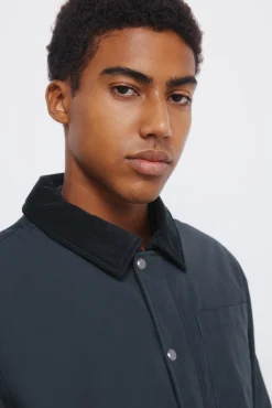 Blouson &agrave; col en velours c&ocirc;tel&eacute;
