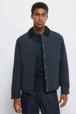 Blouson &agrave; col en velours c&ocirc;tel&eacute;