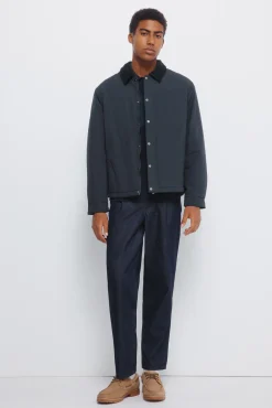 Blouson &agrave; col en velours c&ocirc;tel&eacute;