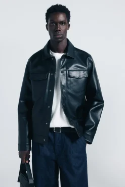 Blouson effet cuir