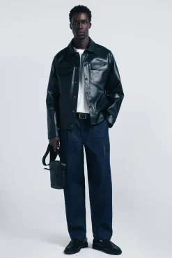 Blouson effet cuir