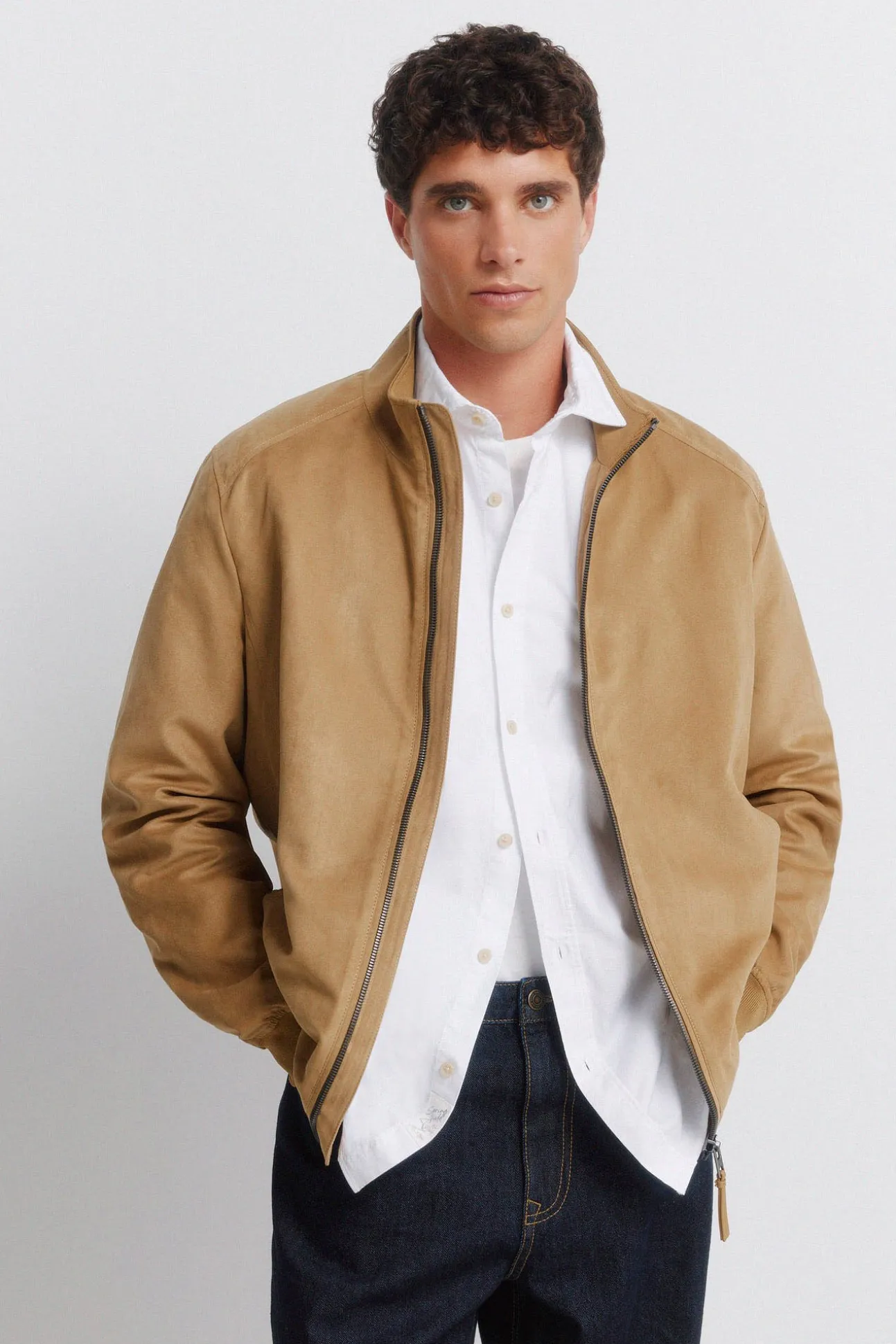 Blouson effet daim