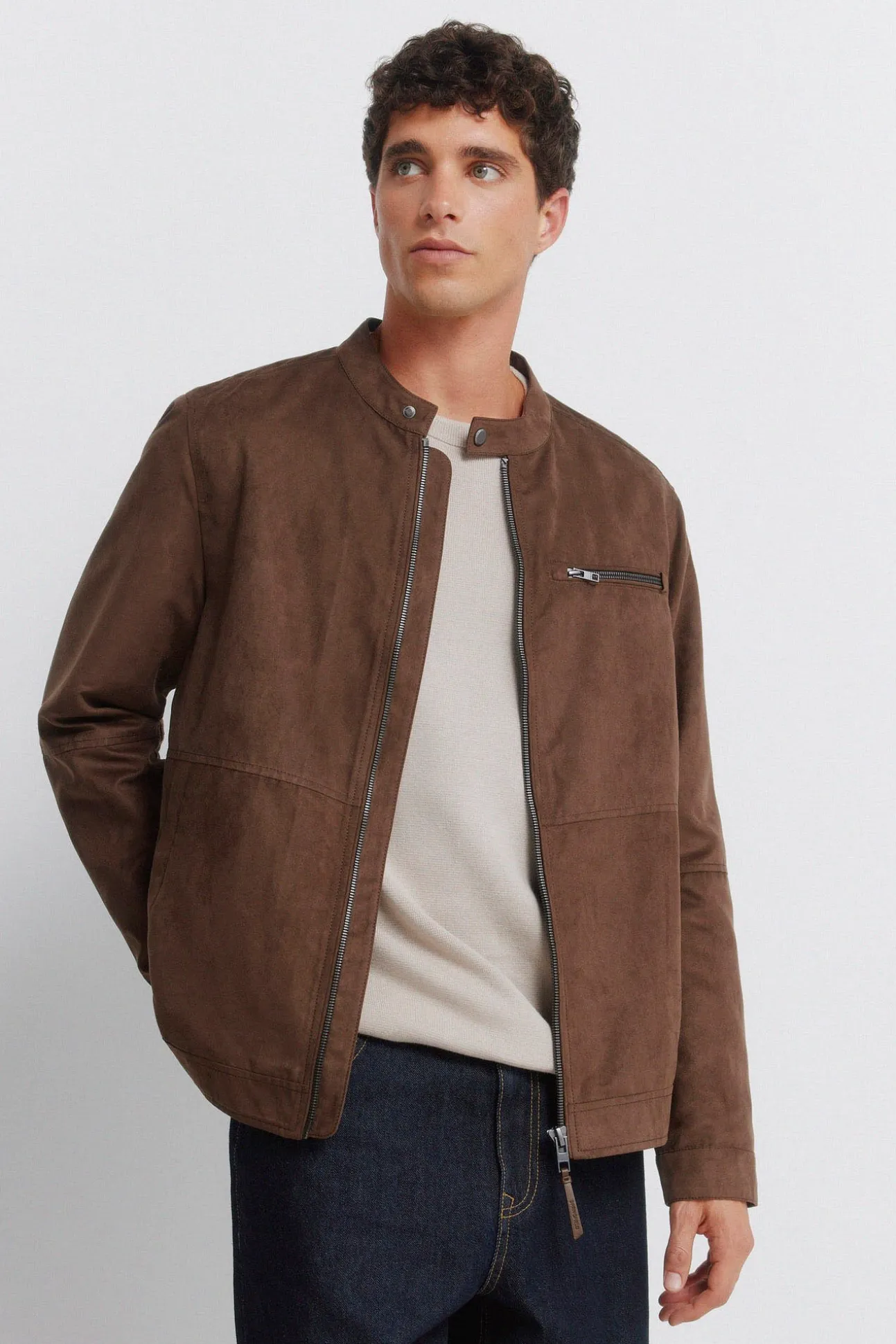 Blouson effet daim