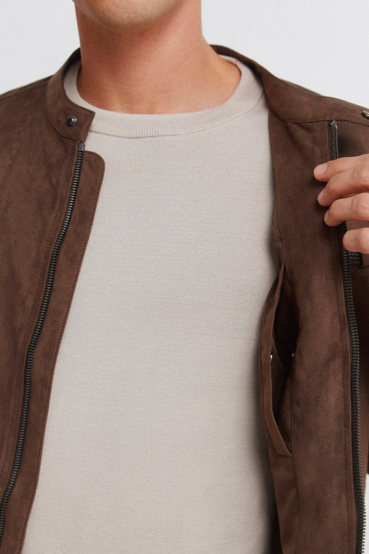 Blouson effet daim