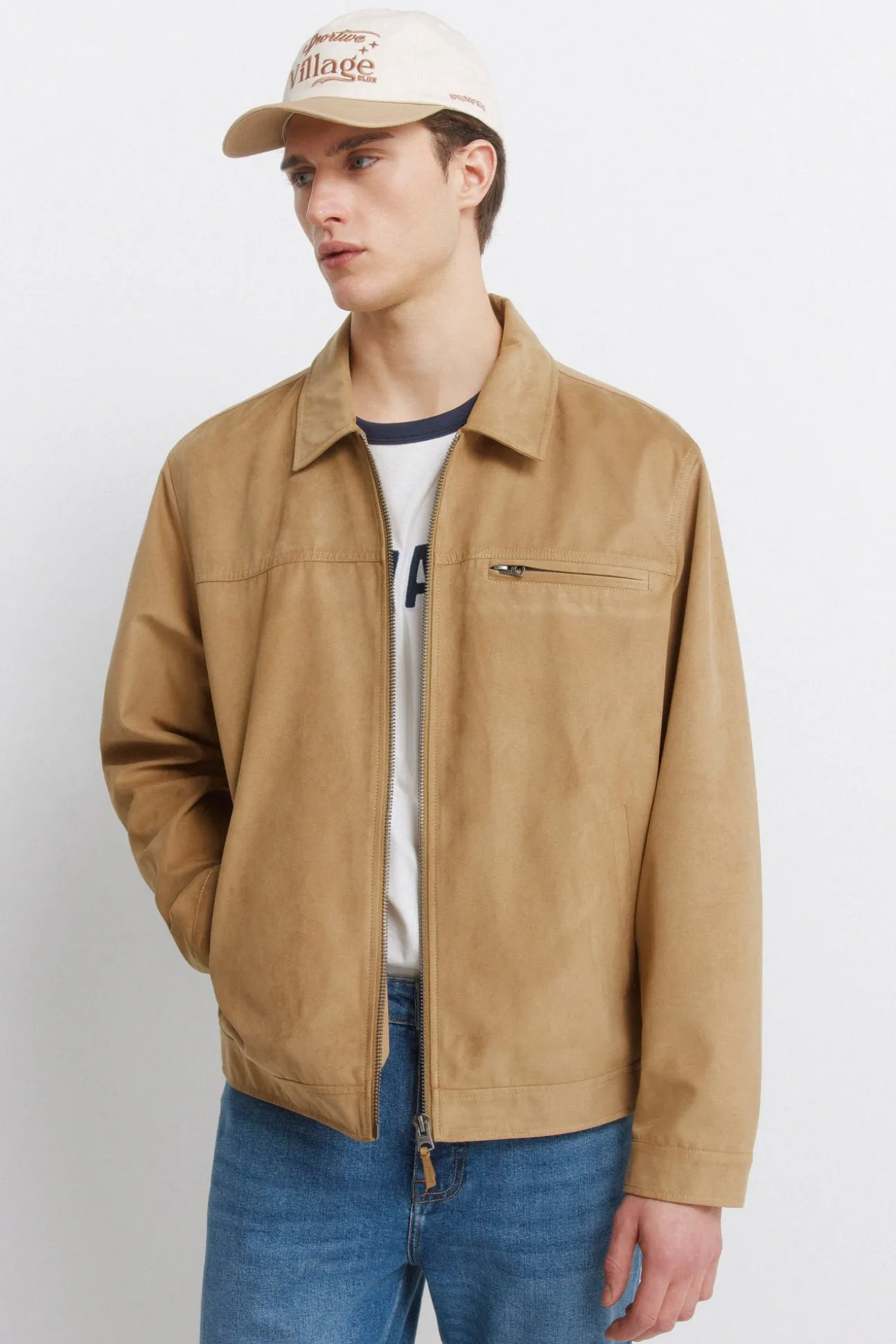 Blouson effet daim
