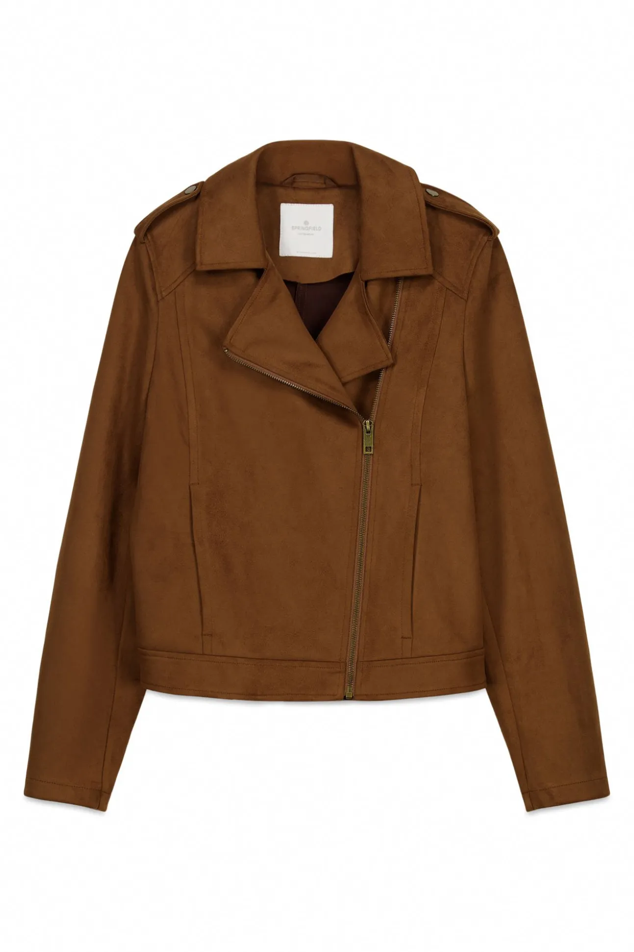 Blouson en daim avec passants