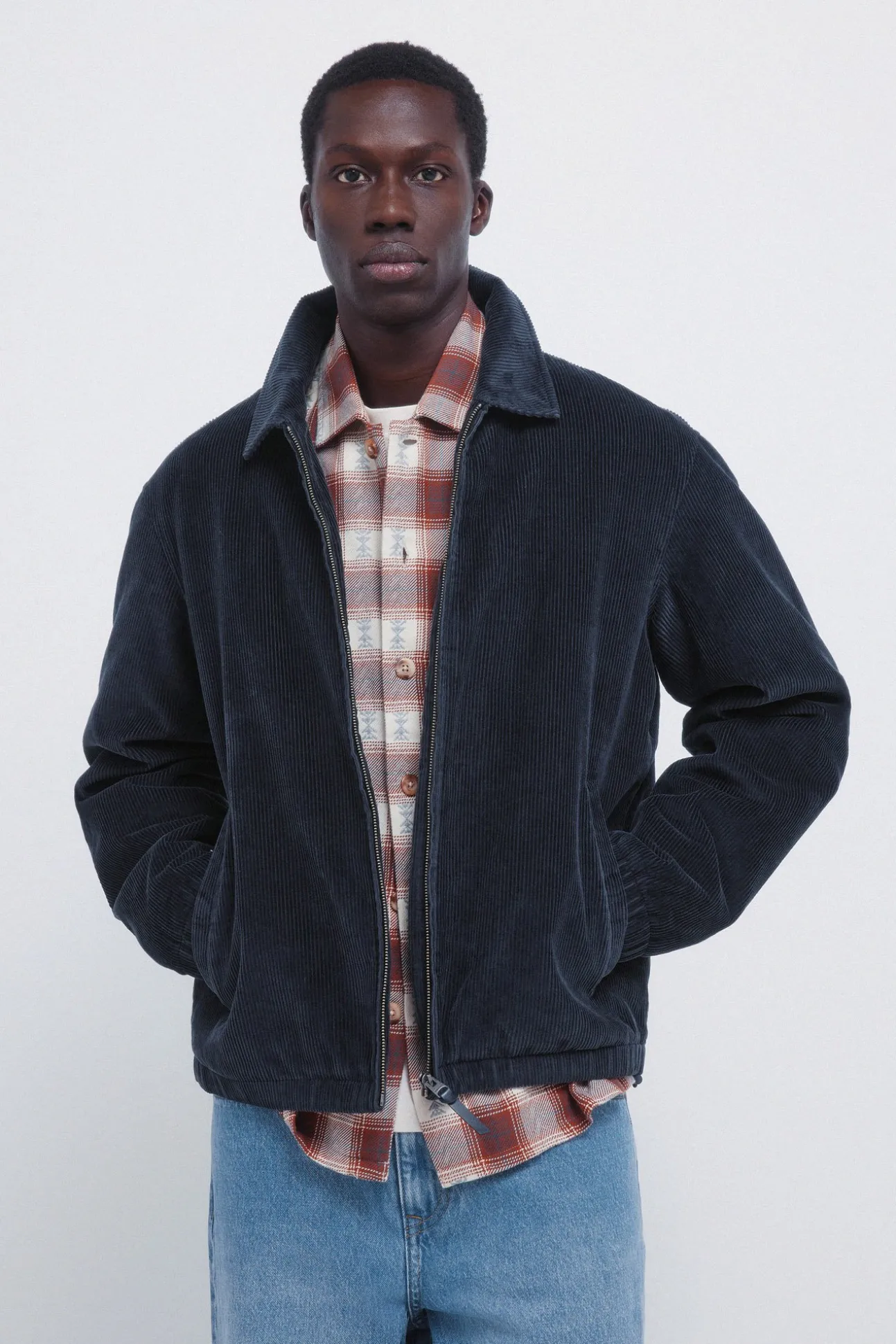 Blouson en velours côtelé