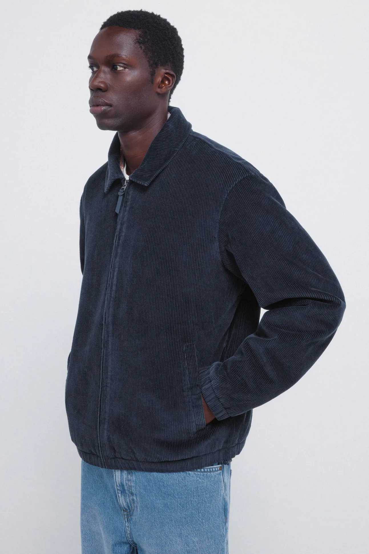 Blouson en velours côtelé