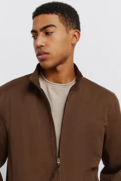 Blouson l&eacute;ger en lin et coton