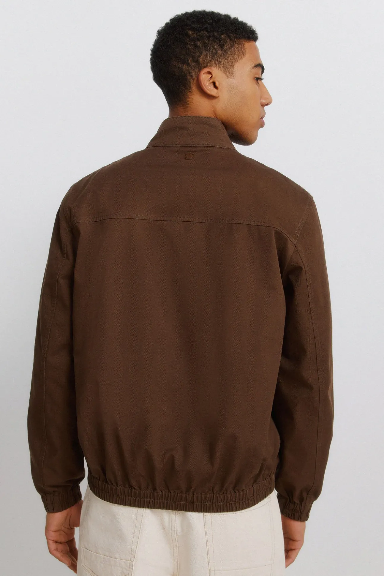 Blouson léger en lin et coton