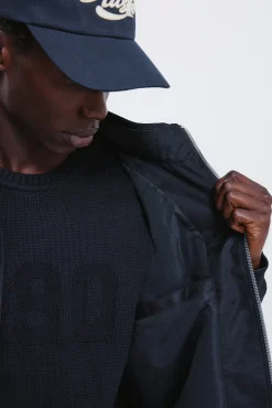 Blouson matelassé effet daim