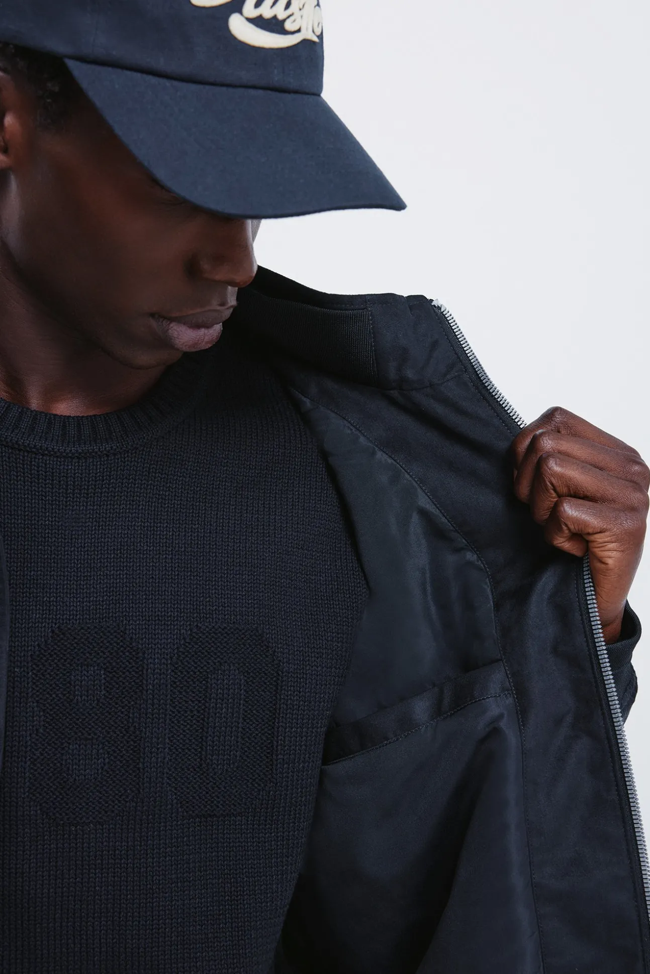 Blouson matelassé effet daim