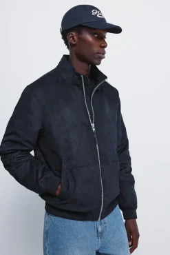 Blouson matelassé effet daim