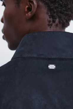 Blouson matelassé effet daim