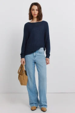 Boat neck jumper