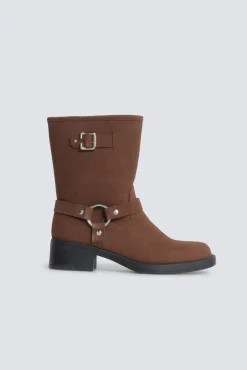 Botte biker marron
