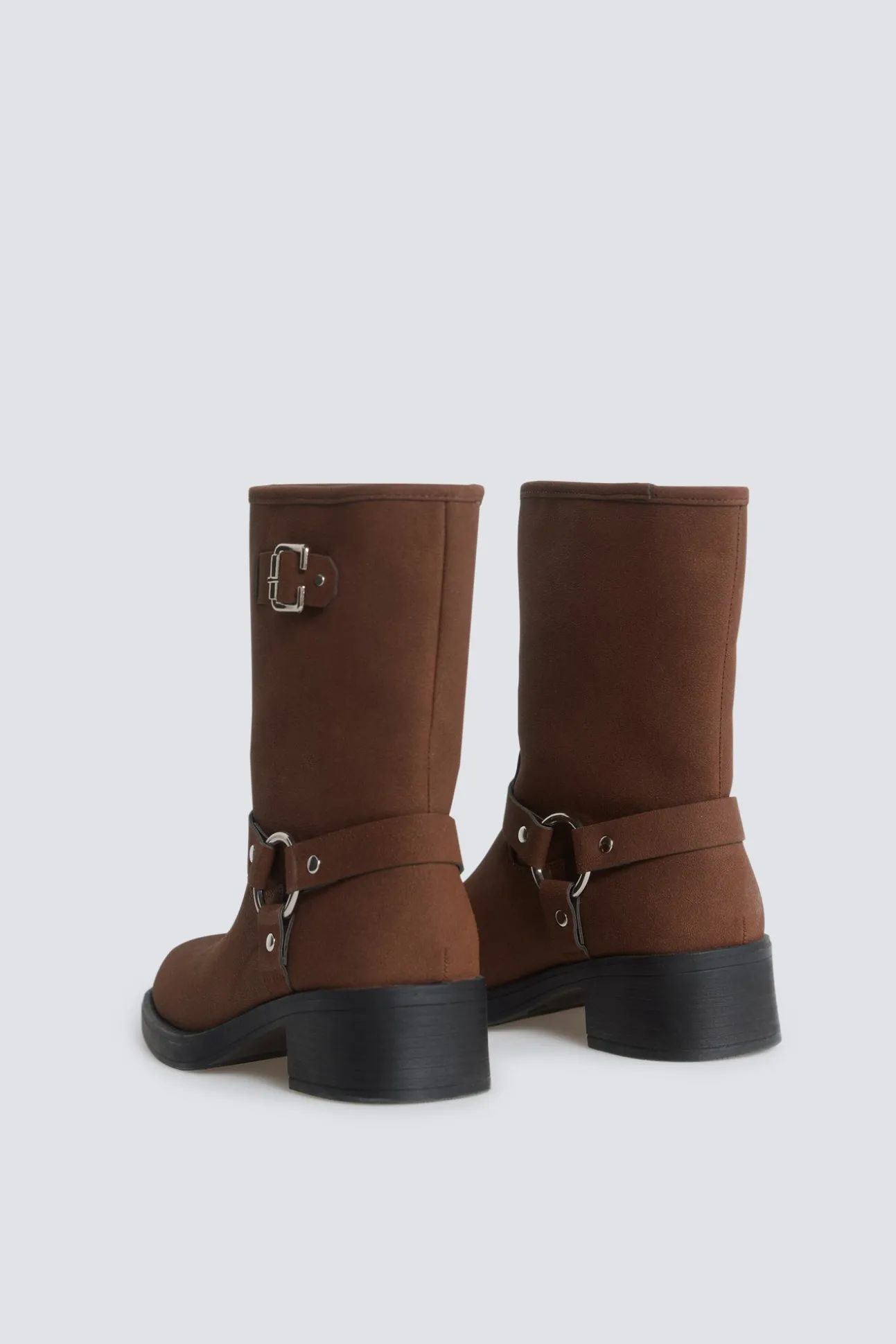 Botte biker marron