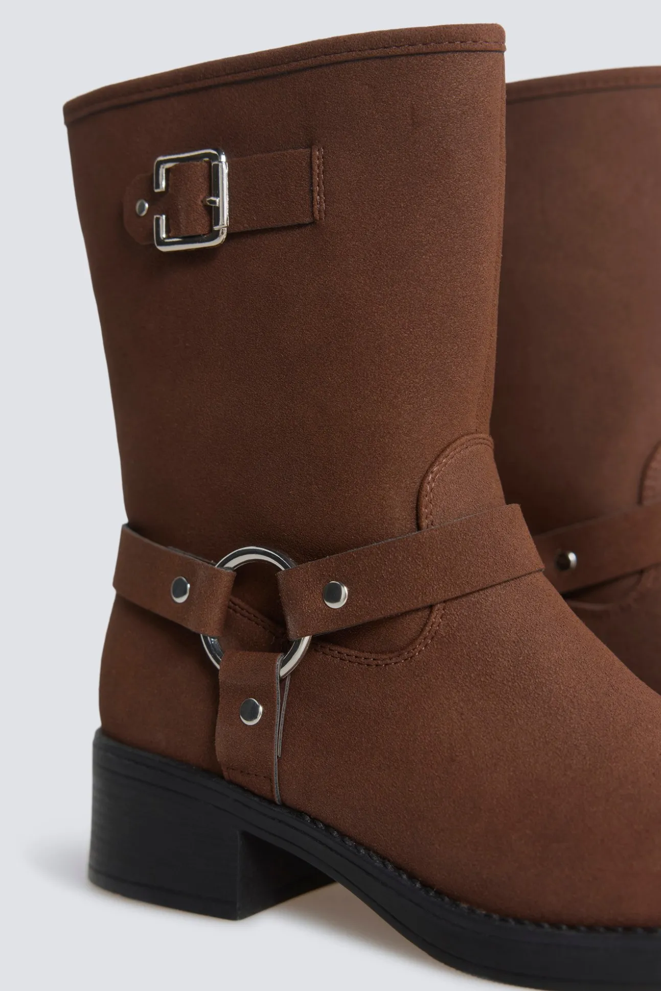 Botte biker marron