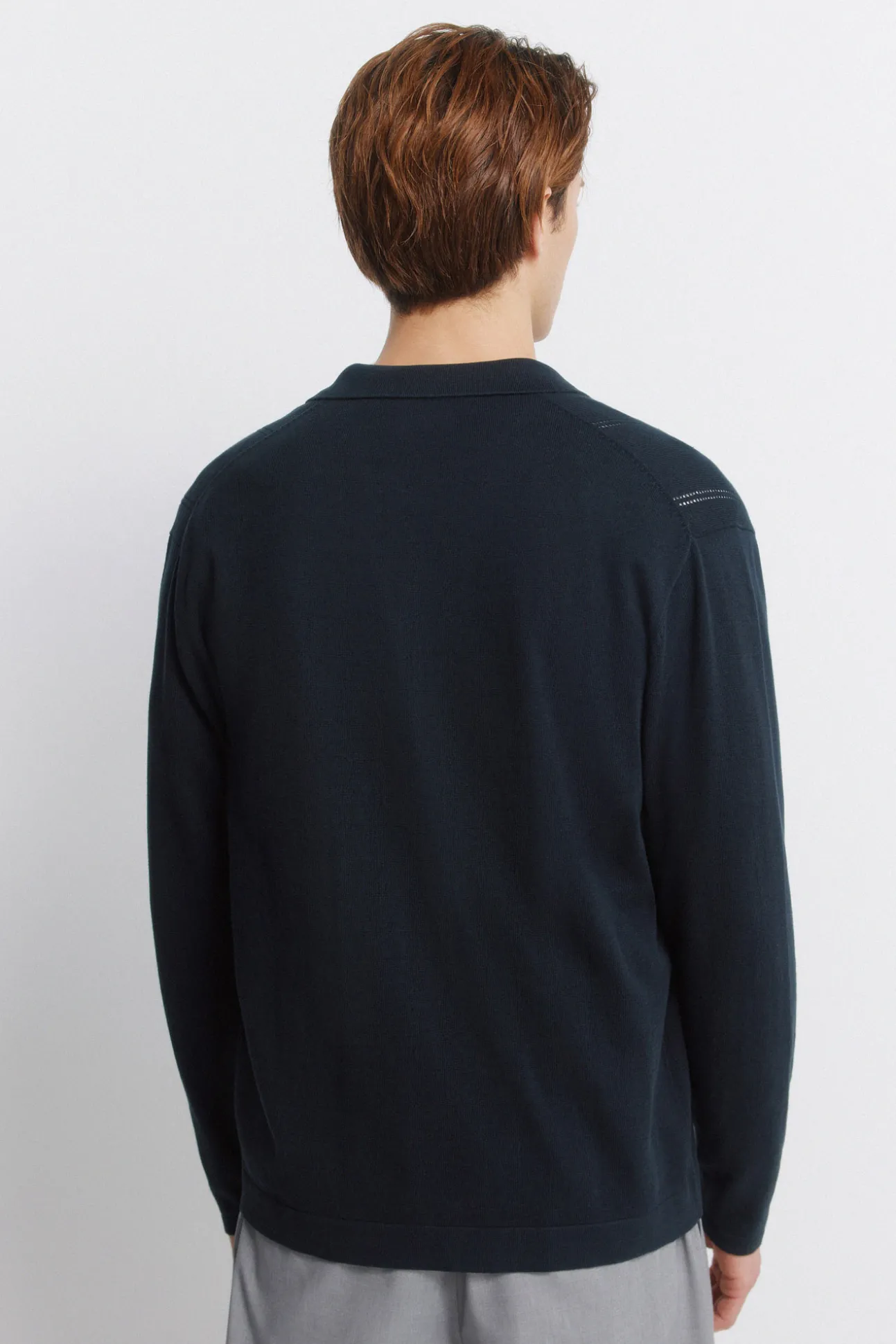 Cardigan à boutons col polo