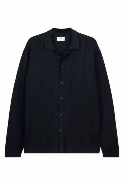 Cardigan à boutons col polo