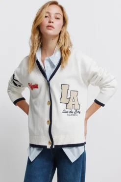 Cardigan &agrave; boutons L.A