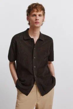 Cardigan &agrave; feuilles