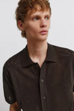 Cardigan &agrave; feuilles