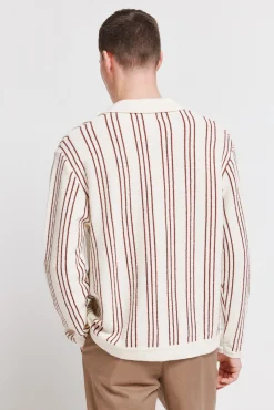 Cardigan &agrave; rayures fantaisie