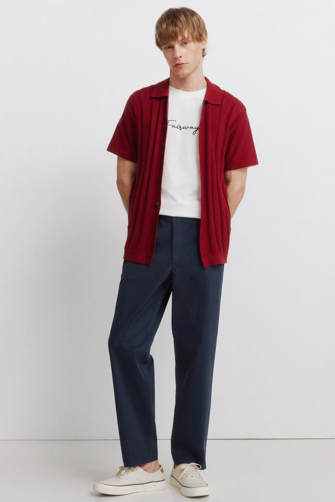 Cardigan à structure fantaisie