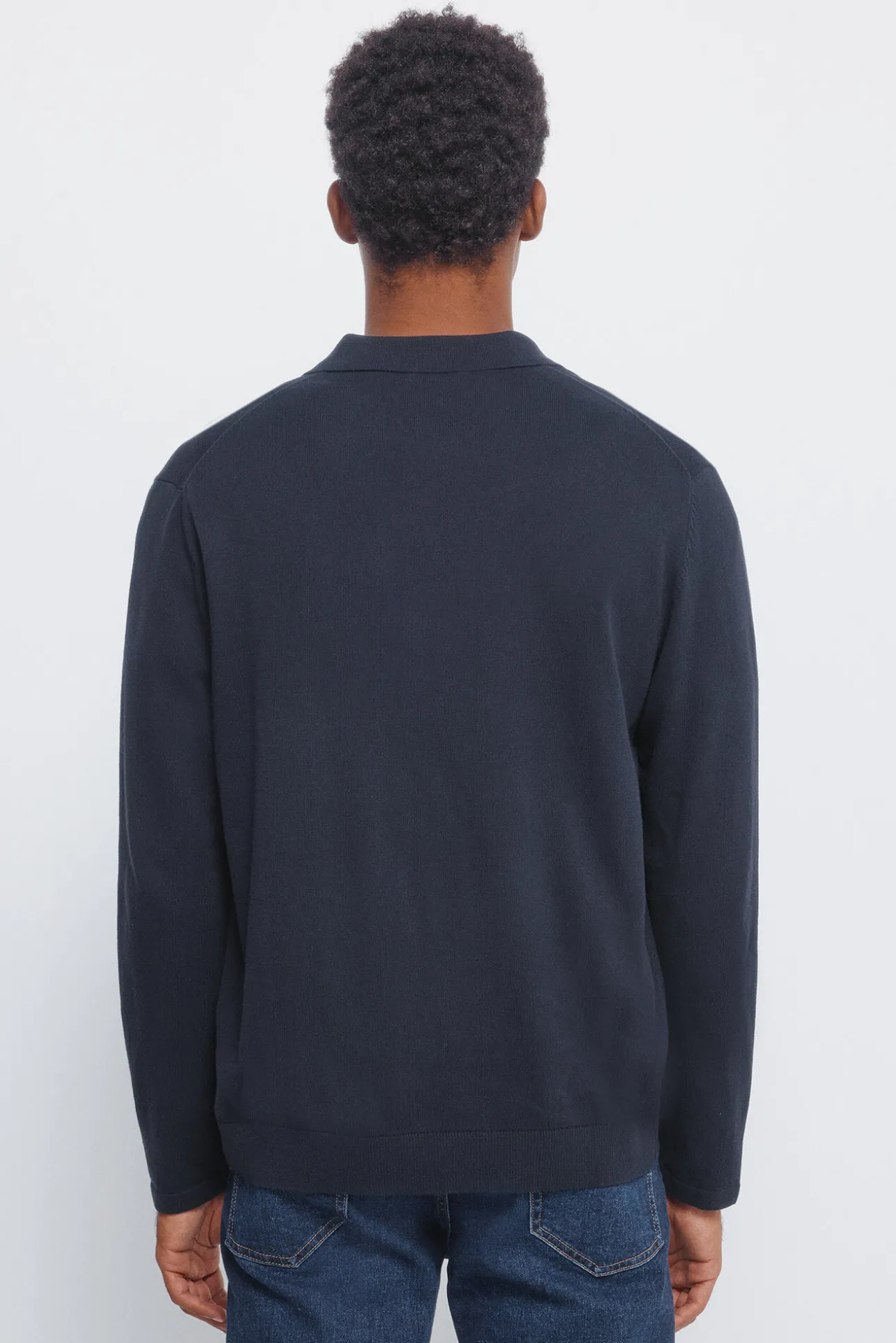Cardigan boutonné à col polo