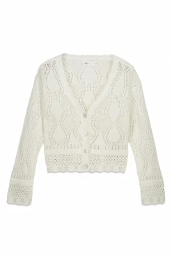Cardigan pointelle