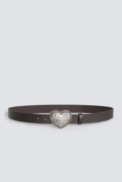 Ceinture à boucle cœur