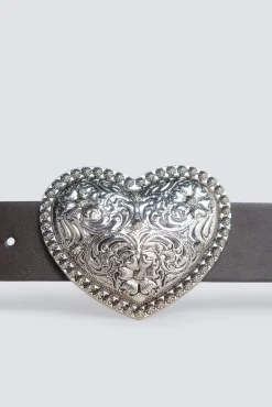 Ceinture à boucle cœur