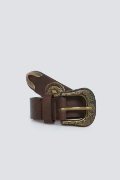 Ceinture cowboy m&eacute;tallique