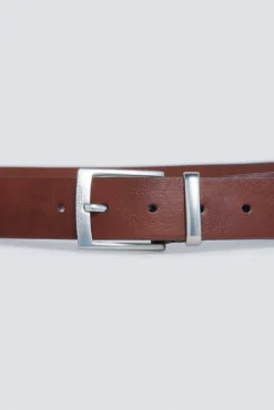Ceinture effet cuir avec couture centrale
