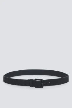 Ceinture effet cuir boucle métallique