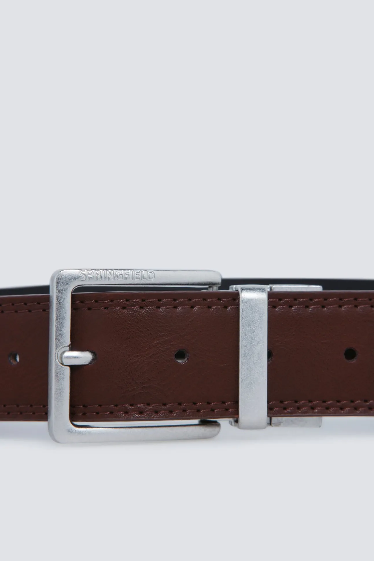 Ceinture effet cuir réversible