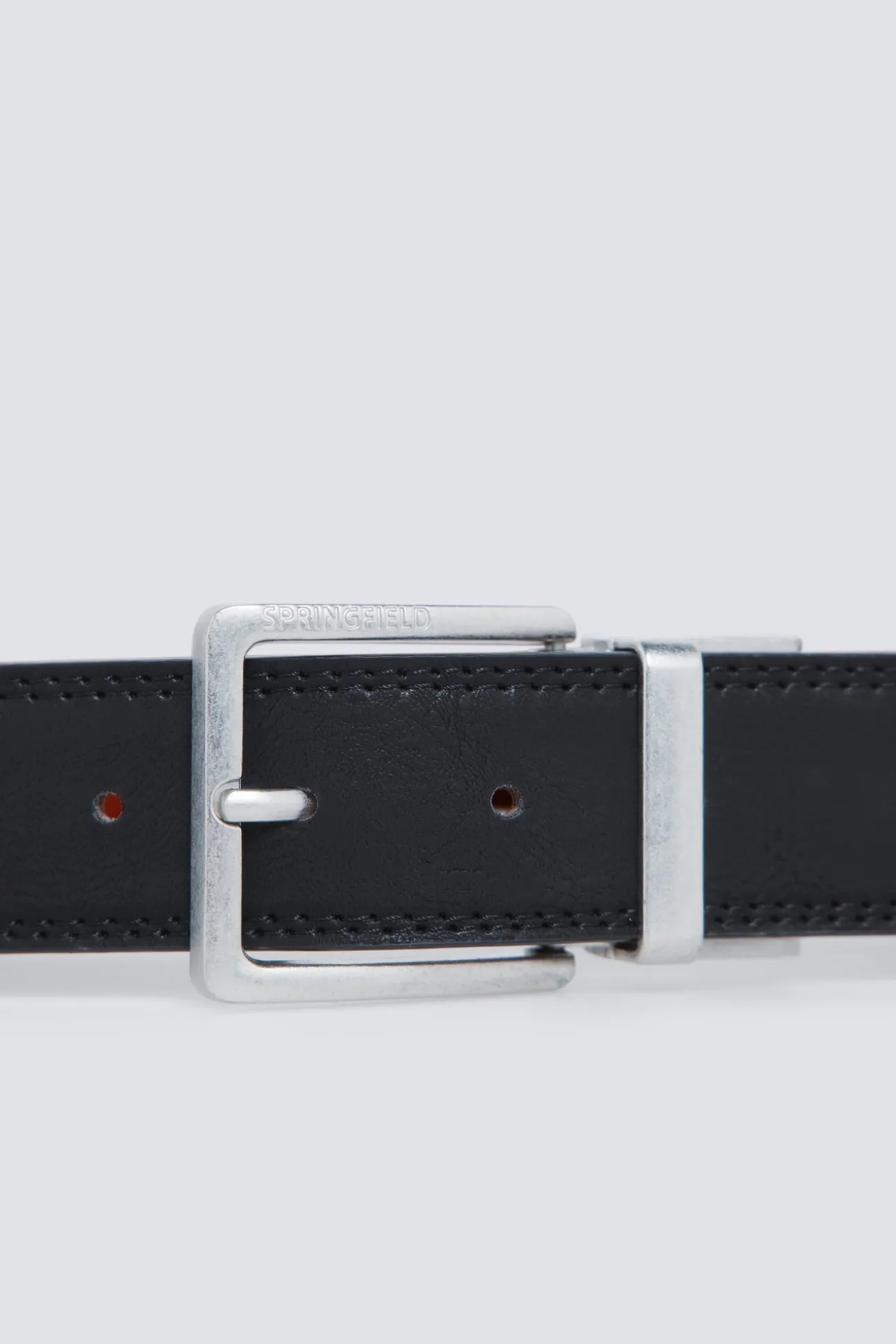 Ceinture effet cuir réversible