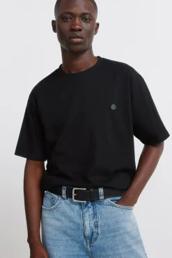 Ceinture effet cuir surpiq&ucirc;res