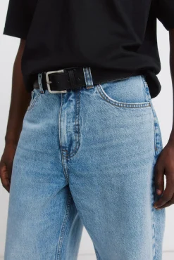 Ceinture effet cuir surpiq&ucirc;res