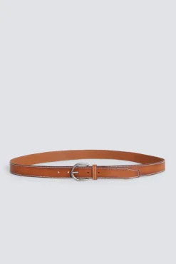 Ceinture effet cuir surpiquée
